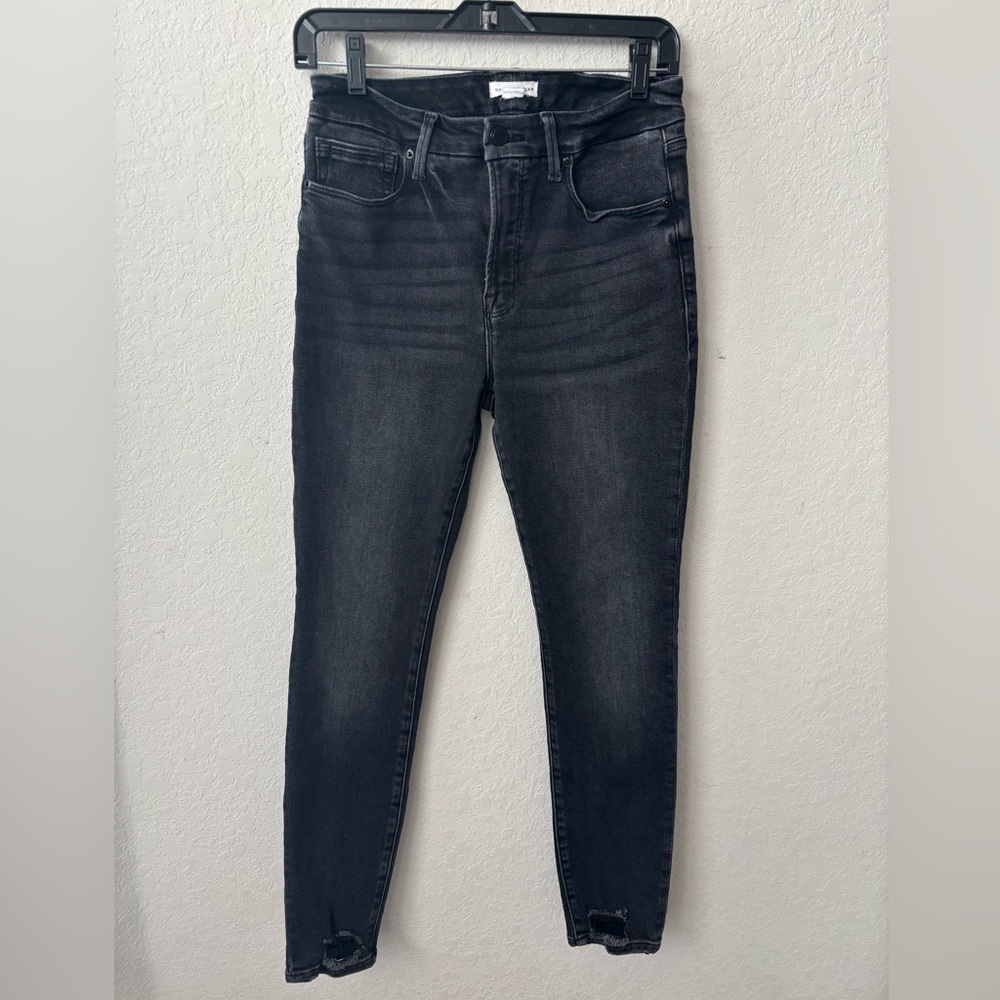 Good American Good Legs Skinny Black/grey Jeans size 4/27 - Picture 3 of 6